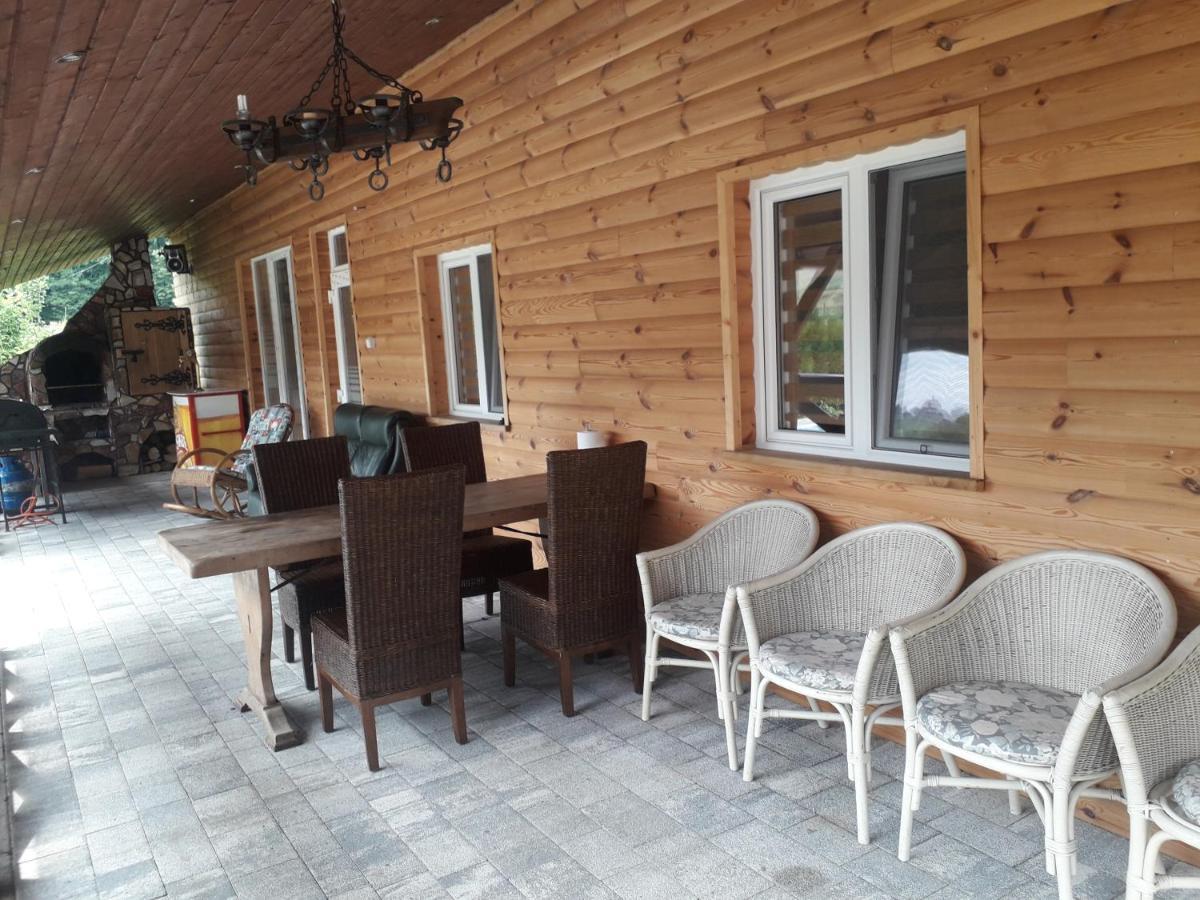 Jaskowa Chata Bieszczady Apartament Z Basenem Baligród المظهر الخارجي الصورة