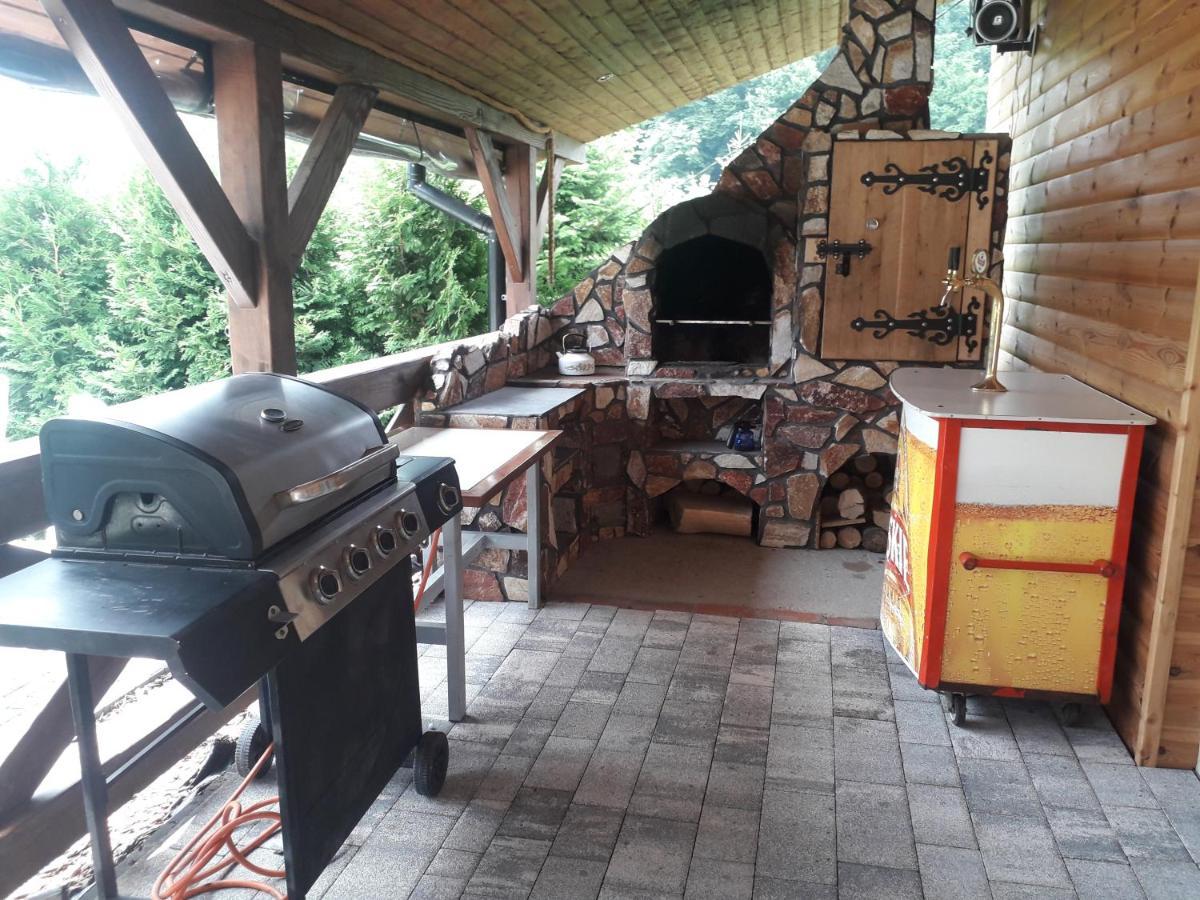 Jaskowa Chata Bieszczady Apartament Z Basenem Baligród المظهر الخارجي الصورة